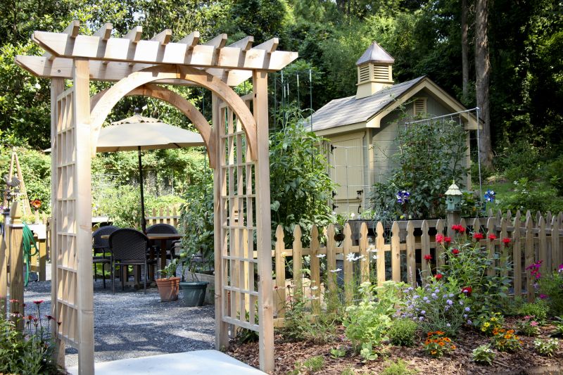 Completed Arched Trellis Installations